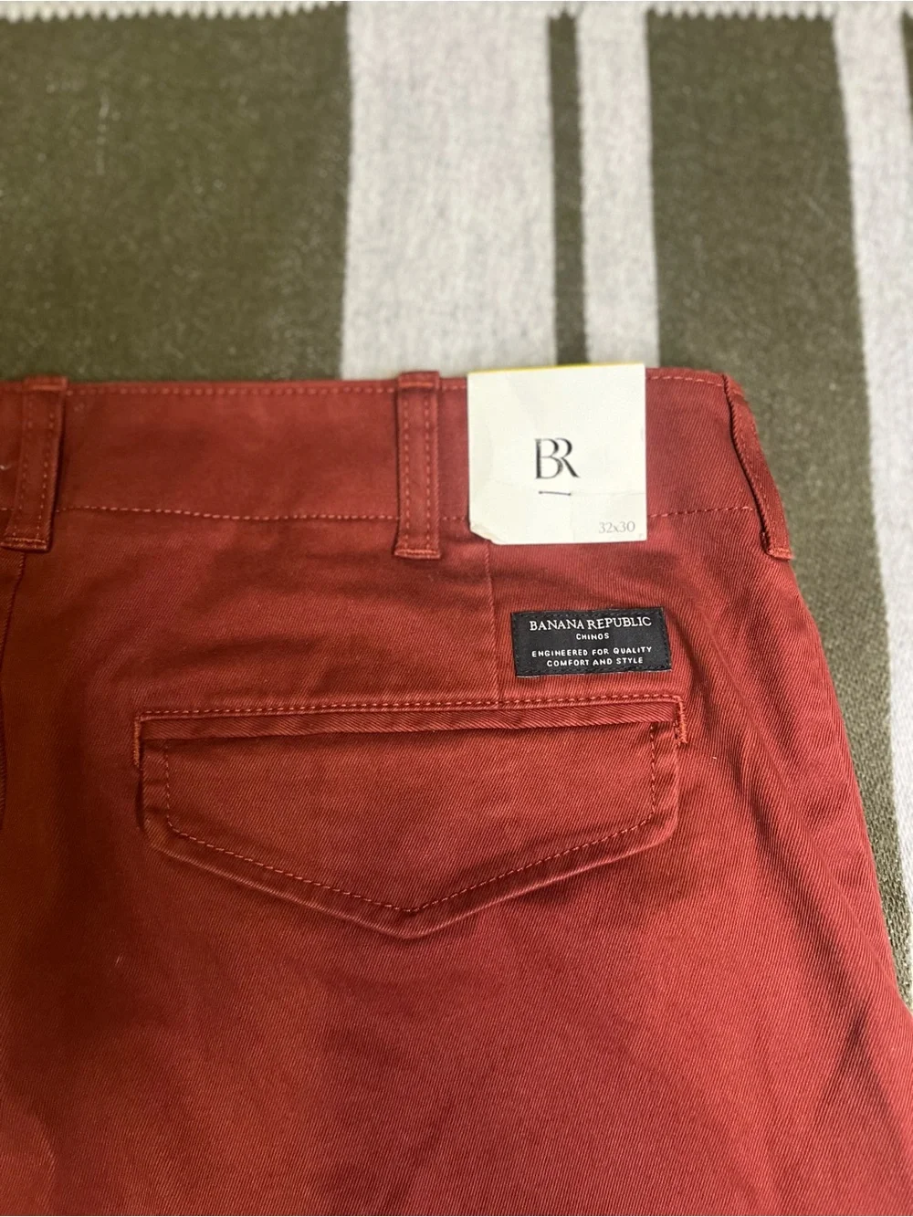 Banana Republic Rust Red Chinos - Slim Straight
